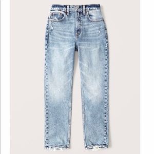 ✨NWT ABERCROMBIE HIGH RISE ACID WASH MOM JEANS